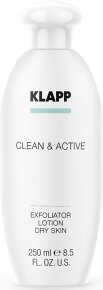 Klapp Clean & Active Exfoliator Lotion Dry Skin 250 ml