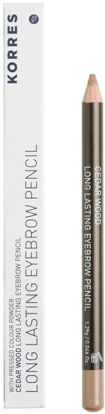 5203069013522 - KORRES Eyebrow Cedar Eyebrow Pencil - No 1 Dark Shade Augenbrauenstift