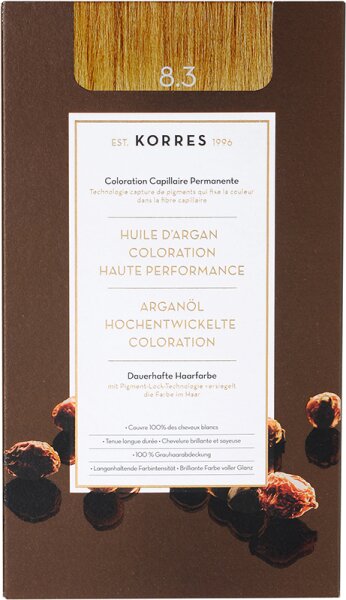 Korres Argan&ouml;l Hochentwickelte Coloration 3er Set 8.3 Honigblond