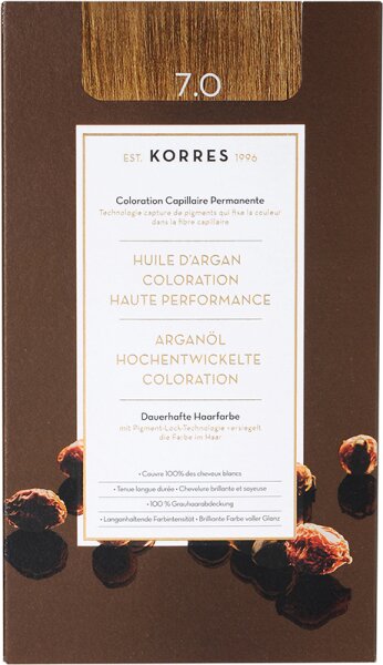 Korres Argan&ouml;l Hochentwickelte Coloration 3er Set 7.0 Mittelblond