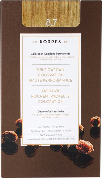 Korres Argan&ouml;l Hochentwickelte Coloration 3er Set 8.7 Toffee