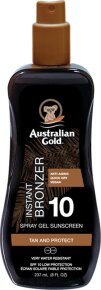 Australian Gold Sunscreen SPF 10 Bronzer Spray Gel 237 ml