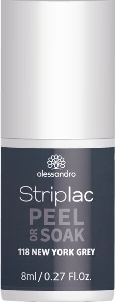 Alessandro Striplac Peel or Soak 118 New York Grey 8 ml