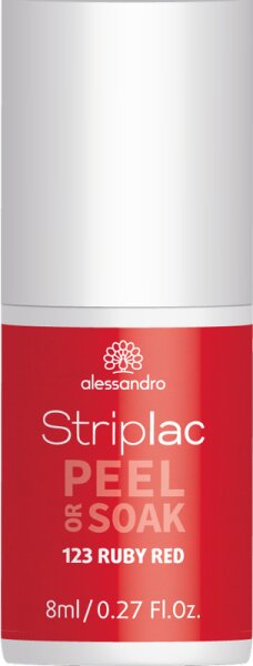 Alessandro Striplac Peel or Soak 123 Ruby Red 8 ml