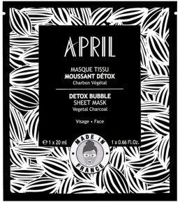 April Paris Masque Tissu Moussant Détox / Detox Bubble Sheet Mask Sachet x1