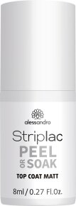 Alessandro Striplac Peel or Soak Top Coat Matt 8 ml