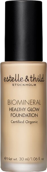 7350049332086 - estelle & thild BioMineral Healthy Glow Foundation 125 Dark Yellow 30 ml