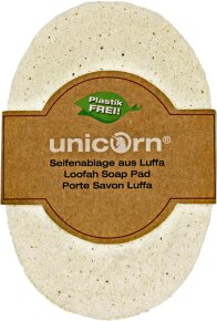 unicorn Seifenablage aus Luffa