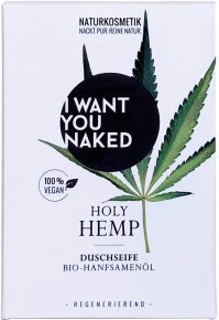 I Want You Naked Holy Hemp Duschseife Bio-Hanfsamenöl 100 g