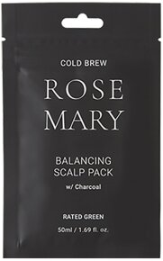 Rated Green Cold Brew Rosemary Balancing Scalp Pack W/ Charcoal 50 ml