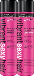 Set - Sexyhair Vibrant Sulfate-Free Color Lock Shampoo + gratis Conditioner