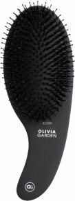 Olivia Garden Expert Care Curve Boar & Nylon Bristles Matt Black Brown L