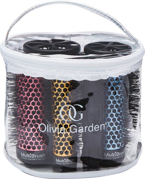 Olivia Garden MultiBrush 6er Set alle Gr&ouml;&szlig;en + Griff