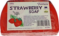 Fantasia Handgearbeitete Seifen 100% Vegan 100 g Strawberry