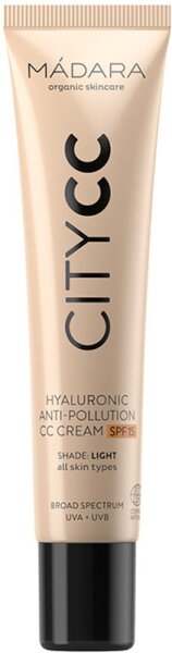 M&Aacute;DARA Organic Skincare CITYCC Hyaluronic Anti-Pollution CC Cream SPF15 Light Beige 40 ml