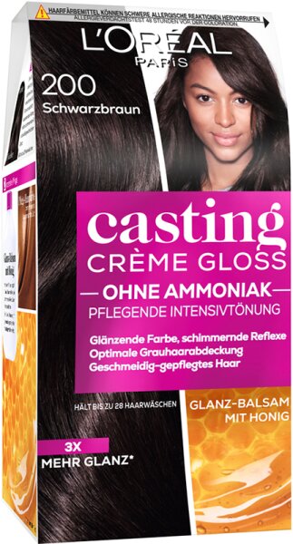 3600520982472 - LOré al Paris Casting Crè me Gloss Pflegende Intensivtö nung 200 Schwarzbraun Coloration 1Stk