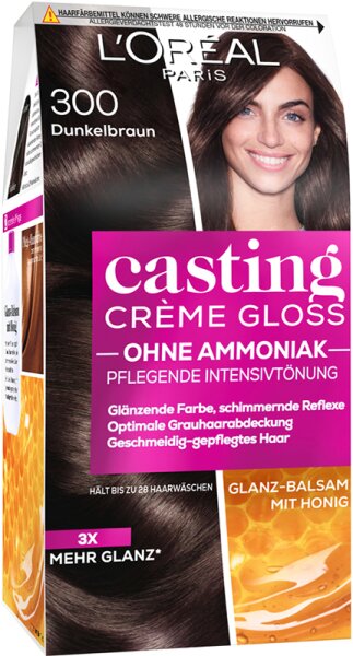 3600520982496 - LOré al Paris Casting Crè me Gloss Pflegende Intensivtö nung 300 Dunkelbraun Coloration 1Stk