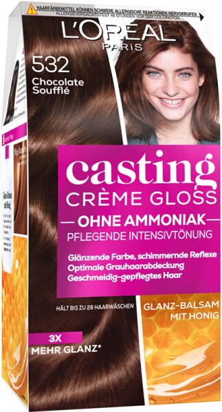 3600523029754 - LOré al Paris Casting Crè me Gloss Glanz-Reflex-Intensivtö nung 532 Chocolate Soufflé  Coloration 1 Stk