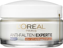 L'Oréal Paris Anti-Falten Experte Stärkende-Pflege Nacht Pflege-Boost-Komplex 65+ Gesichtscreme 50ml