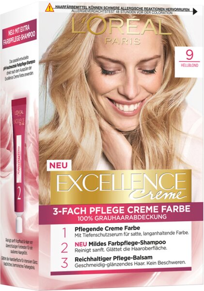 3600523714438 - LOré al Paris Excellence Creme 9 Hellblond Coloration 1Stk