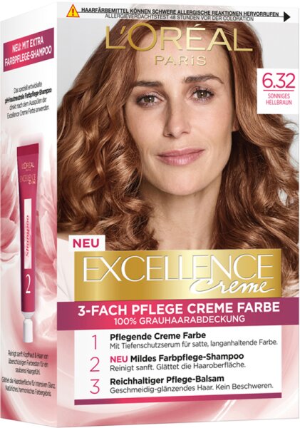 3600523714551 - LOré al Paris Excellence Creme 632 Sonniges Hellbraun Coloration 1Stk