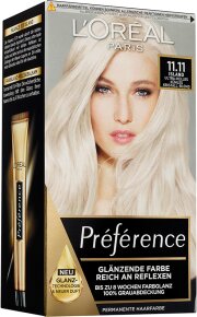 L'Oréal Paris Préférence 11.11 Ultra-Helles Kühles Kristall-Blond (Island) Coloration 1 Stk.