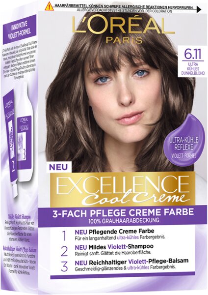 3600523941063 - L’Oréal Paris Collection Excellence Cool Creme Haarfarbe 611 Ultra kühles Dunkelblond 1 Stk