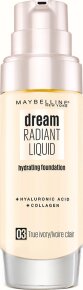 Maybelline Dream Radiant Liquid Make-Up Nr. 03 True Ivory Foundation 30ml