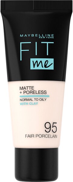 Maybelline New York Fit Me! Matte + Poreless Make-Up 95 Fair Porcelain Foundation (fl&uuml;ssig) 30ml