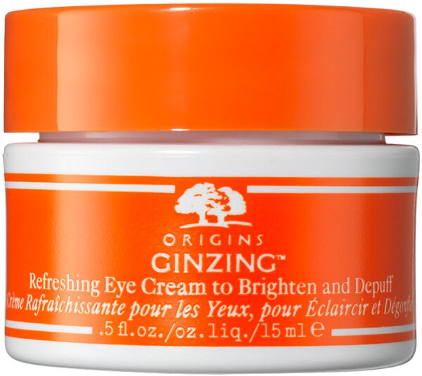 Origins GinZing Refreshing Eye Cream to Brighten and Depuff Warm Shade 15 ml