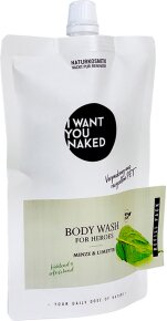 I Want You Naked For Heroes Body Wash Limette & Minze REFILL 250 ml