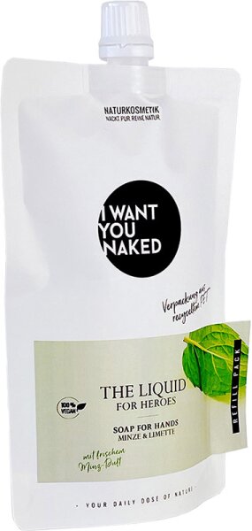 0010101391877 - I Want You Naked Körperpflege Handseife For Heroes The Liquid Soap for Hands Refill 250 ml