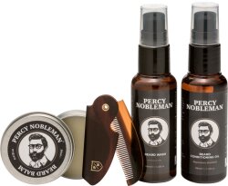 Percy Nobleman Beard Grooming Kit (Travel Size) 1 Stk.