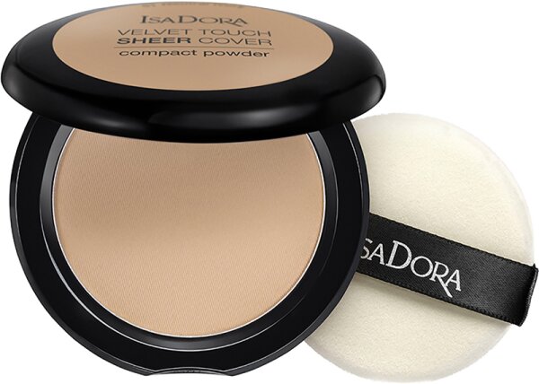 Isadora Velvet Touch Sheer Cover Compact Powder 45 Neutral Beige 10 g