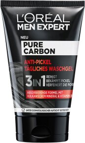 L'Oréal Men Expert Pure Carbon Anti-Pickel Tägliches Waschgel Reinigungsgel 100ml