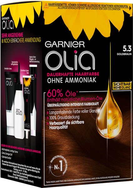 3600541250604 - Olia dauerhafte Haarfarbe 53 Goldbraun Coloration 1Stk