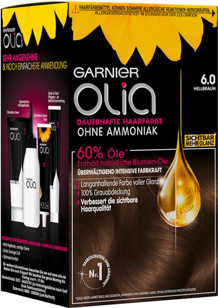 3600541250703 - Olia dauerhafte Haarfarbe 60 Hellbraun Coloration 1Stk