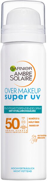 Garnier Ambre Solaire super UV over makeup Schutz-Spray f&uuml;r das Gesicht LSF 50 75 ml