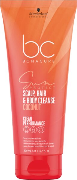 4045787802849 - Bonacure Coconut Sun Protect 3-in-1 Scalp Hair & Body Cleanse 200 ML 200 ml