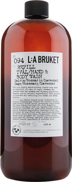 7350053235236 - No 094 Refill Hand & Body Wash Sage Rosemary Lavender 1000 ml