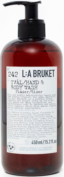 7350053237193 - No 242 Hand & Body Wash Elder 450 ml Cosmos Natural certified