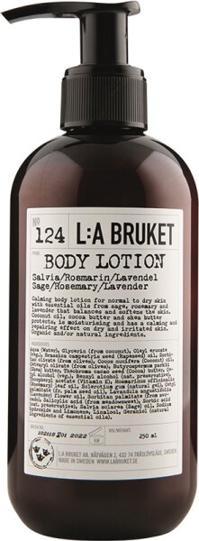 7350053237995 - No 124 Body Lotion Sage Rosemary Lavender 240 ml Cosmos Natural certified