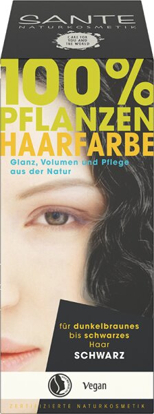 4025089041870 - Pflanzenhaarfarbe - schwarz Pflanzenhaarfarbe 100g