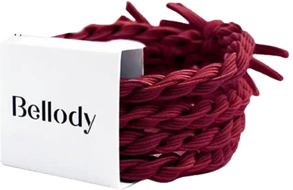 4270001212504 - Bellody Haarstyling & Schmuck Haargummis Original Haargummis Bordeaux Red 4 x 1 Stk