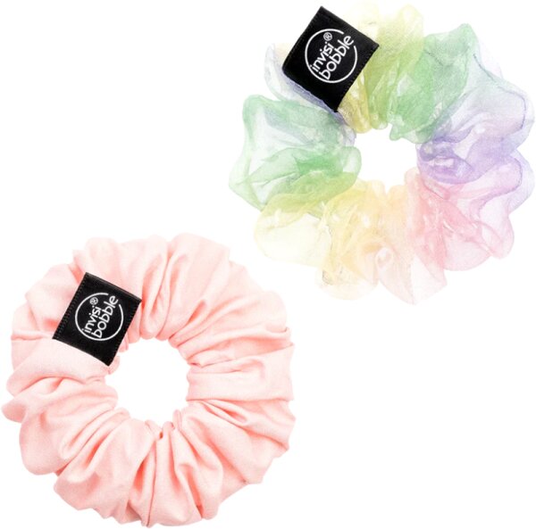 4063528027320 - invisibobble - SPRUNCHIE Retro Dreamin - Scrunchie-Haargummis im 2er-Pack-Keine Farbe