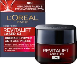 L'Oréal Paris RevitaLift Laser X3 Dreifach-Power Anti-Age Tag Gesichtscreme 50ml