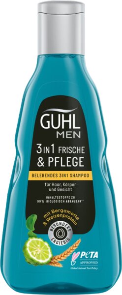 4072600282236 - Haarpflege Shampoo Men 3in1 Frische & Pflege Belebendes Shampoo 250 ml