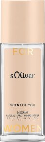 s.Oliver Scent of You for Women Deodorant Natural Spray 75 ml