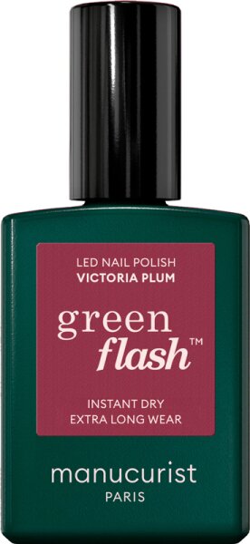 3662263500436 - Manucurist - Nagellack Green Flash – Semi-permanenter Nagellack - -green Flash - Victoria Plum 15ml