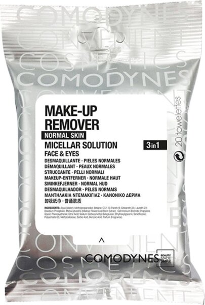 Comodynes Make-up Remover Micellar Solution Normal Skin Reinigungst&uuml;cher 20 Stk.